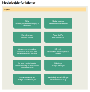 Medarbejderfunktioner